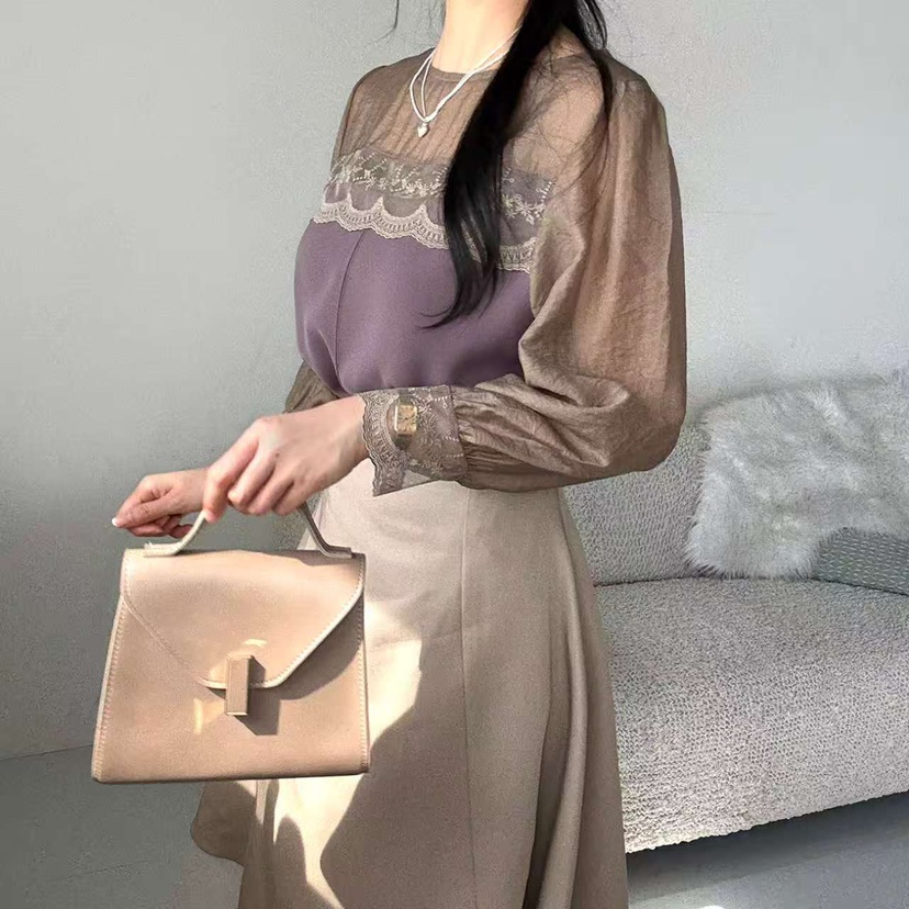BLUE RIBBON東大門㊣直郵女士新品時尚人氣真品襯衫蕾絲衫BLUE RIBBON襯衫/蕾絲衫