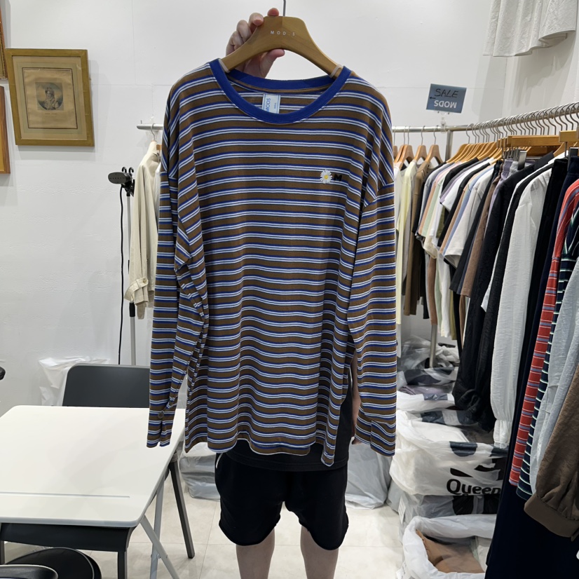 MODS-Q韓國直郵㊣女士新款休閑真品人氣推薦職業25秋冬長袖T恤MODS-Q長袖T恤圖色1