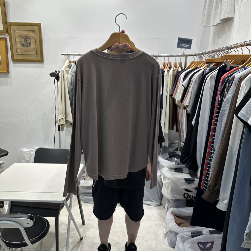 MODS-Q東大門㊣實拍女裝新品推薦時尚25秋冬長袖T恤莫代爾MODS-Q長袖T恤