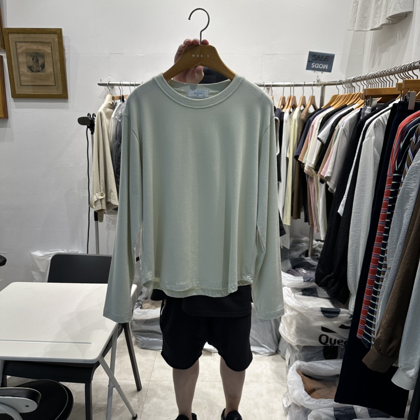 MODS-Q東大門㊣實拍女裝新品推薦時尚25秋冬長袖T恤莫代爾MODS-Q長袖T恤圖色3