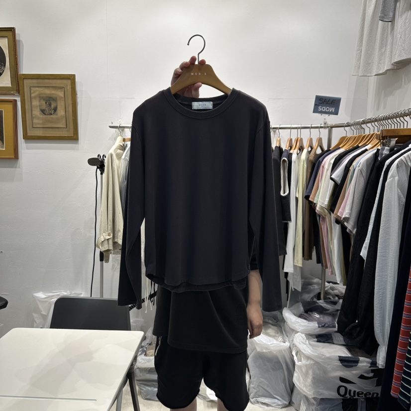MODS-Q東大門㊣實拍女裝新品推薦時尚25秋冬長袖T恤莫代爾MODS-Q長袖T恤圖色6