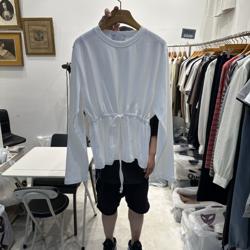 MODS-Q東大門㊣代購女裝新品熱賣真品休閑推薦時尚長袖T恤MODS-Q長袖T恤圖色1
