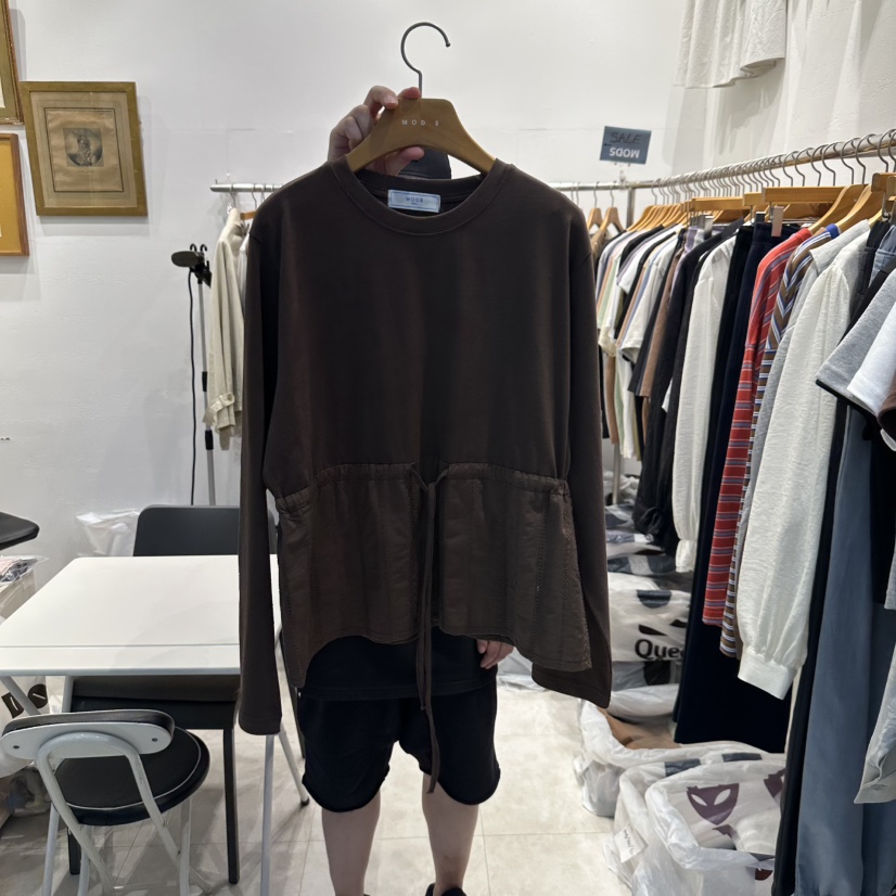 MODS-Q東大門㊣代購女裝新品熱賣真品休閑推薦時尚長袖T恤MODS-Q長袖T恤圖色2
