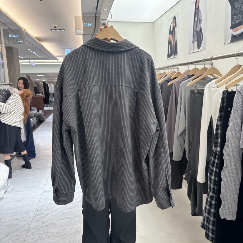 CHAV韓國直郵㊣女裝新品職業25秋冬時尚休閑襯衫蕾絲衫含領帶CHAV襯衫/蕾絲衫