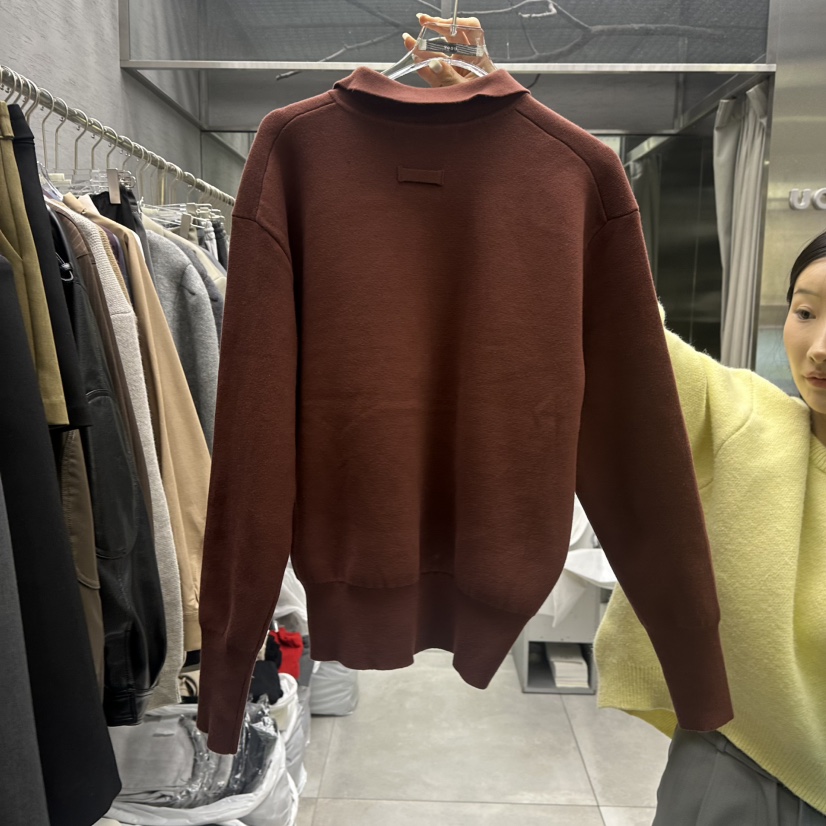 UOOV東大門㊣代購女裝新品推薦真品職業時尚25秋冬休閑針織衫UOOV針織衫