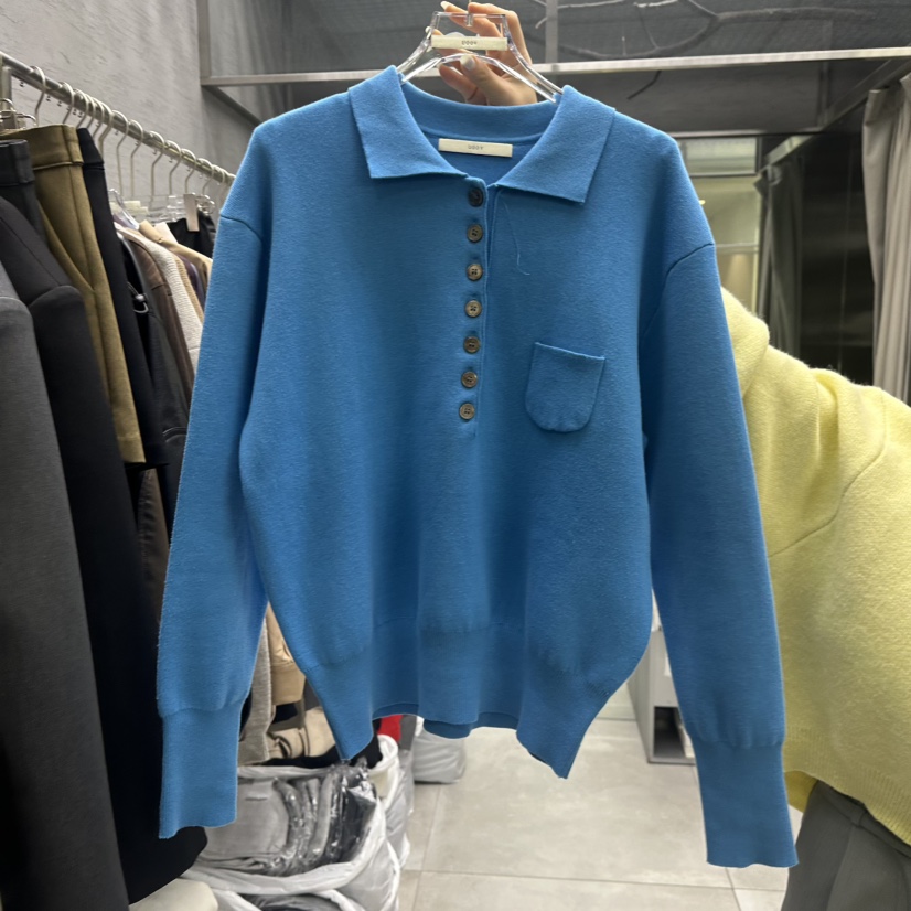 UOOV東大門㊣代購女裝新品推薦真品職業時尚25秋冬休閑針織衫UOOV針織衫圖色2