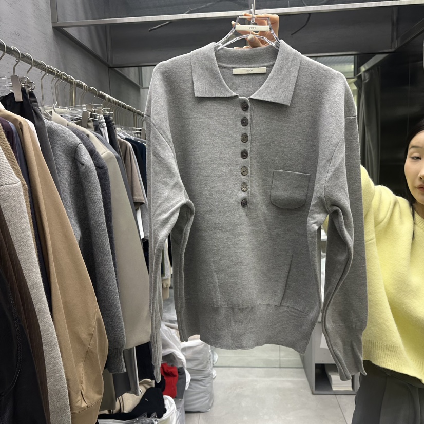 UOOV東大門㊣代購女裝新品推薦真品職業時尚25秋冬休閑針織衫UOOV針織衫圖色3
