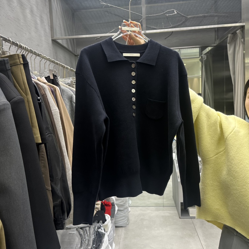 UOOV東大門㊣代購女裝新品推薦真品職業時尚25秋冬休閑針織衫UOOV針織衫圖色4
