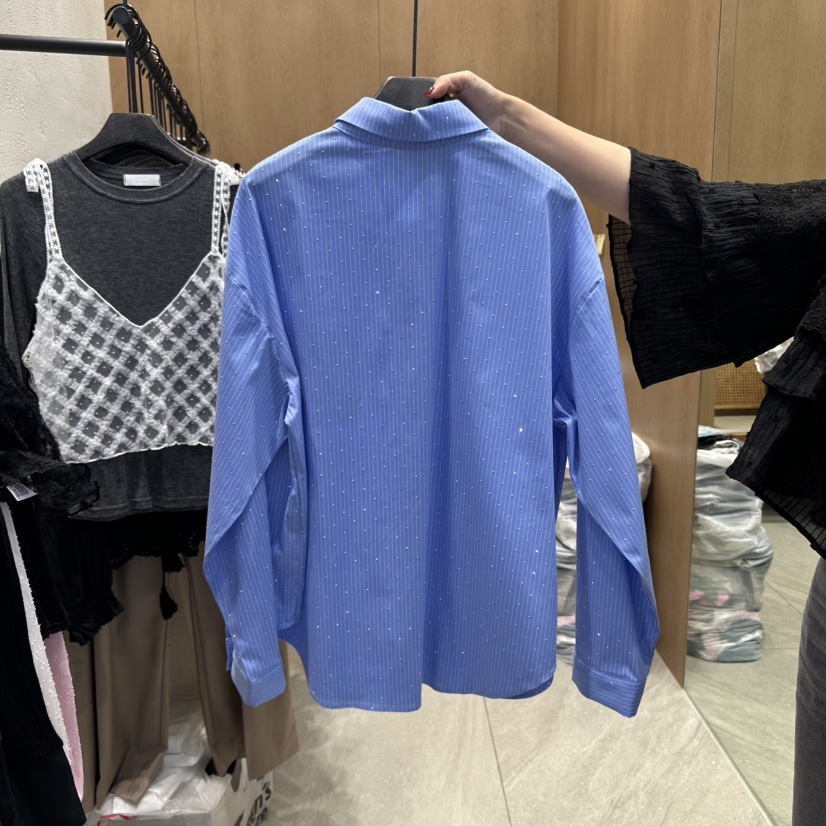 TRIPLE SEVEN東大門㊣代購女士新品人氣休閑25秋冬襯衫蕾絲衫TRIPLE SEVEN襯衫/蕾絲衫