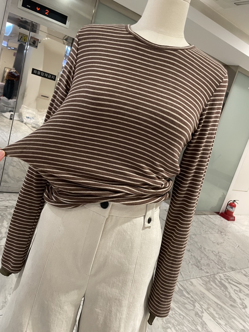 URBANE cloth東大門㊣直郵女裝新款職業長袖T恤美利奴羊毛URBANE cloth長袖T恤