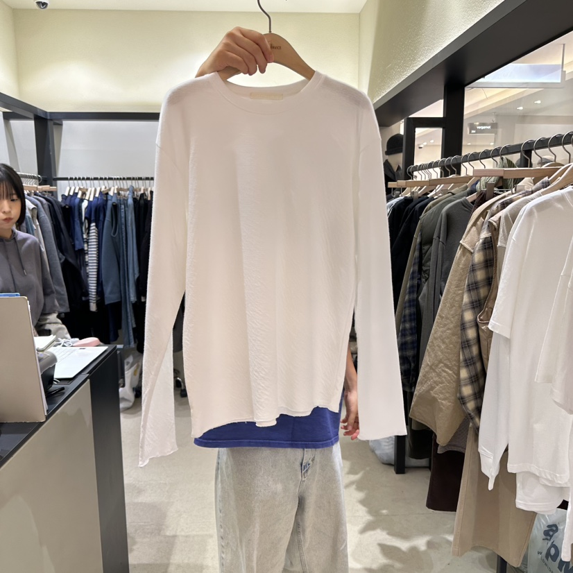 SELF SERVICE韓國直郵㊣女士新款時尚25秋冬熱賣真品長袖T恤SELF SERVICE長袖T恤圖色1