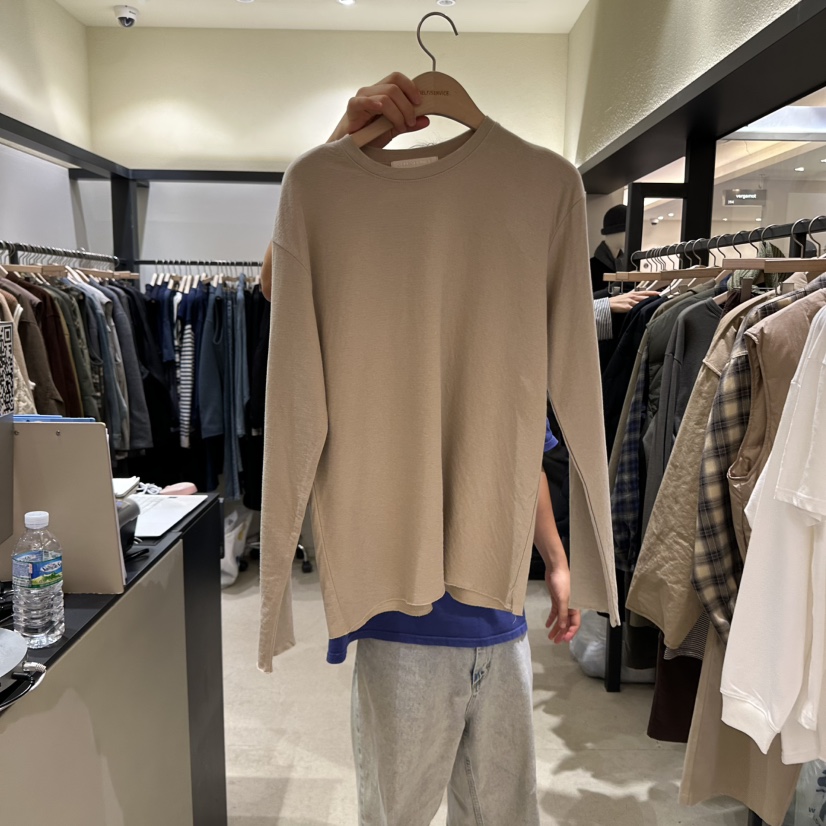 SELF SERVICE韓國直郵㊣女士新款時尚25秋冬熱賣真品長袖T恤SELF SERVICE長袖T恤圖色2