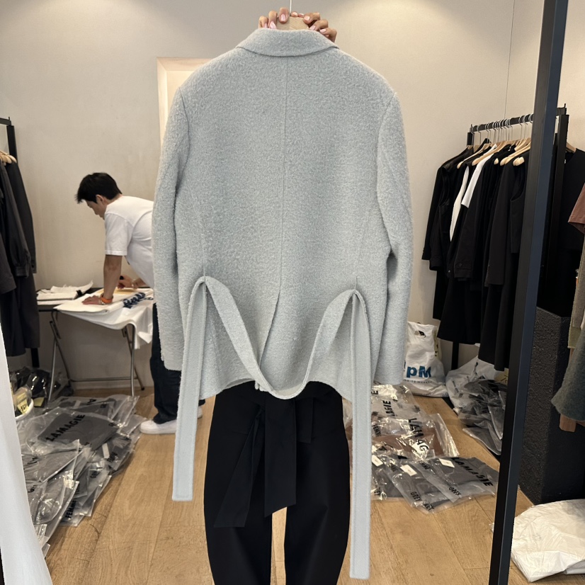 LA MAGIE FEMME韓國直郵㊣女裝新品人氣25秋冬夾克含腰帶Lamagie Femme夾克