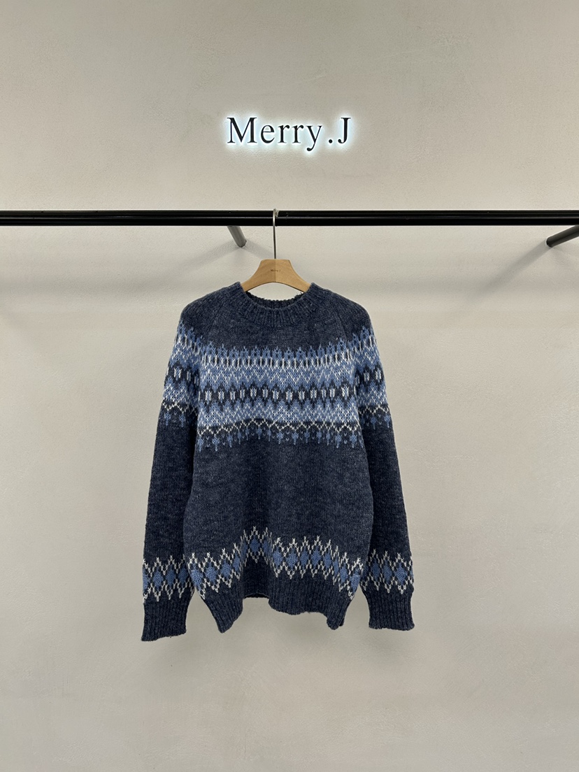 MERRY-J東大門㊣直郵女士新款時尚推薦25秋冬真品人氣毛衣MERRY-J毛衣圖色4