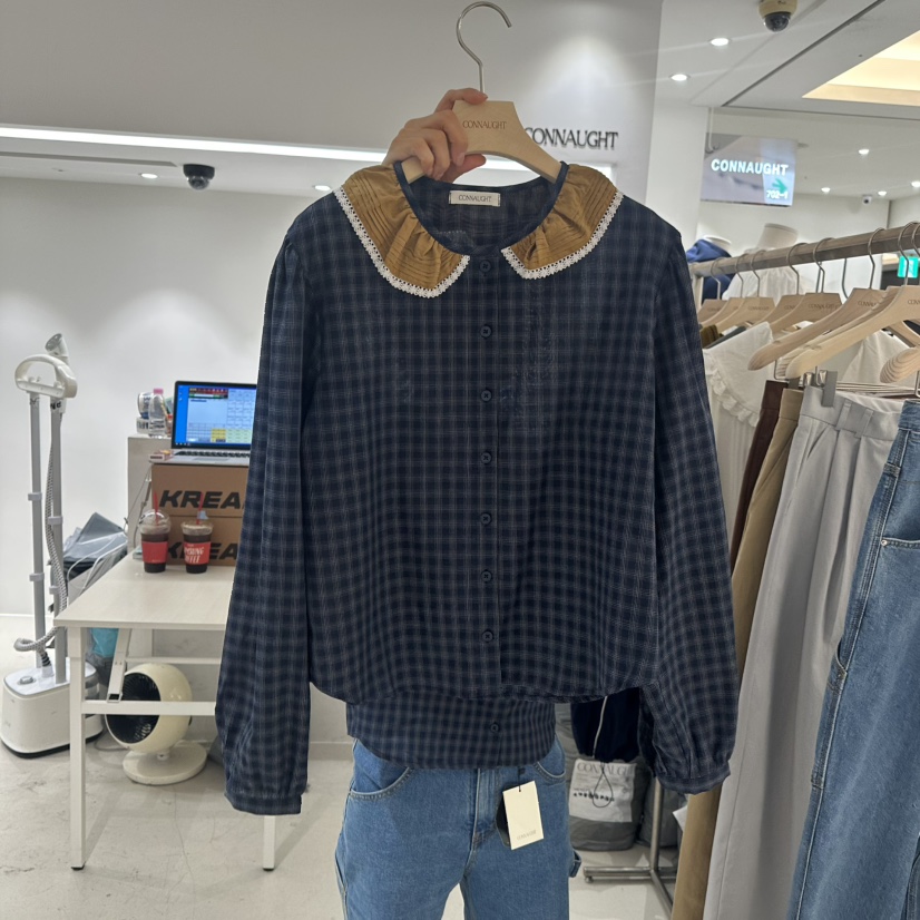 DAILYJUD東大門㊣實拍女士新款時尚休閑人氣推薦襯衫蕾絲衫DAILY JUD襯衫/蕾絲衫圖色1