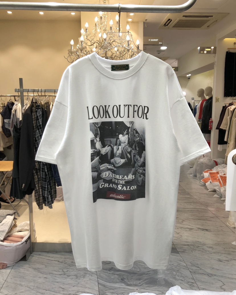 WORK SHOP韓國直郵㊣女士新品熱賣時尚休閑25秋冬真品職業T恤Work_shopT恤圖色1