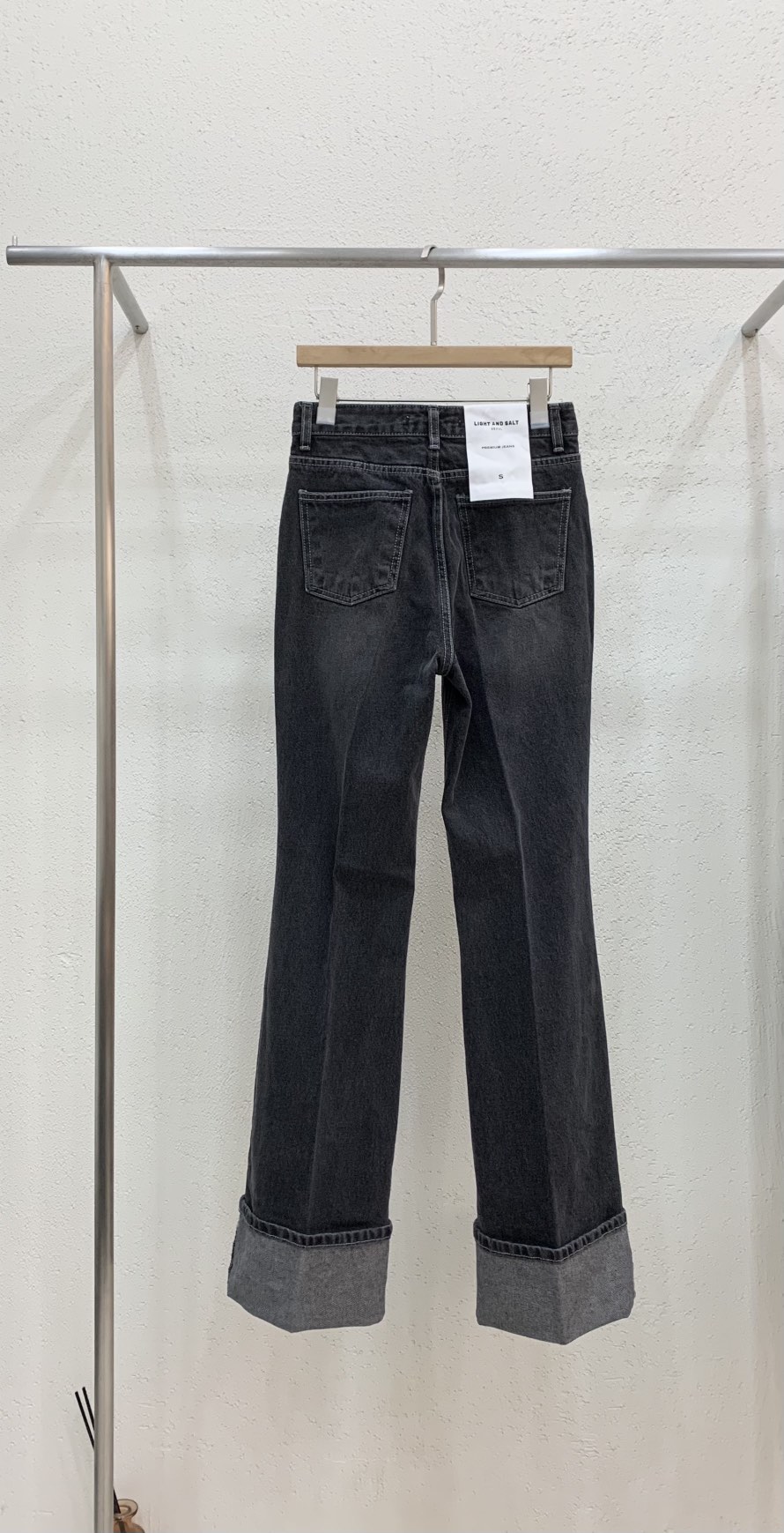 LIGHT AND SALT韓國直郵㊣女士新品時尚熱賣人氣職業牛仔褲LIGHT AND SALT牛仔褲