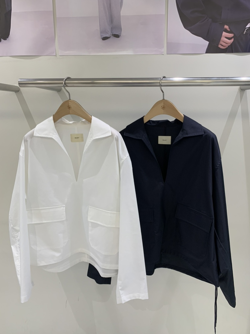 SELECT MARKET韓國代購㊣女裝新品25秋冬時尚真品襯衫蕾絲衫SELECT MARKET襯衫/蕾絲衫