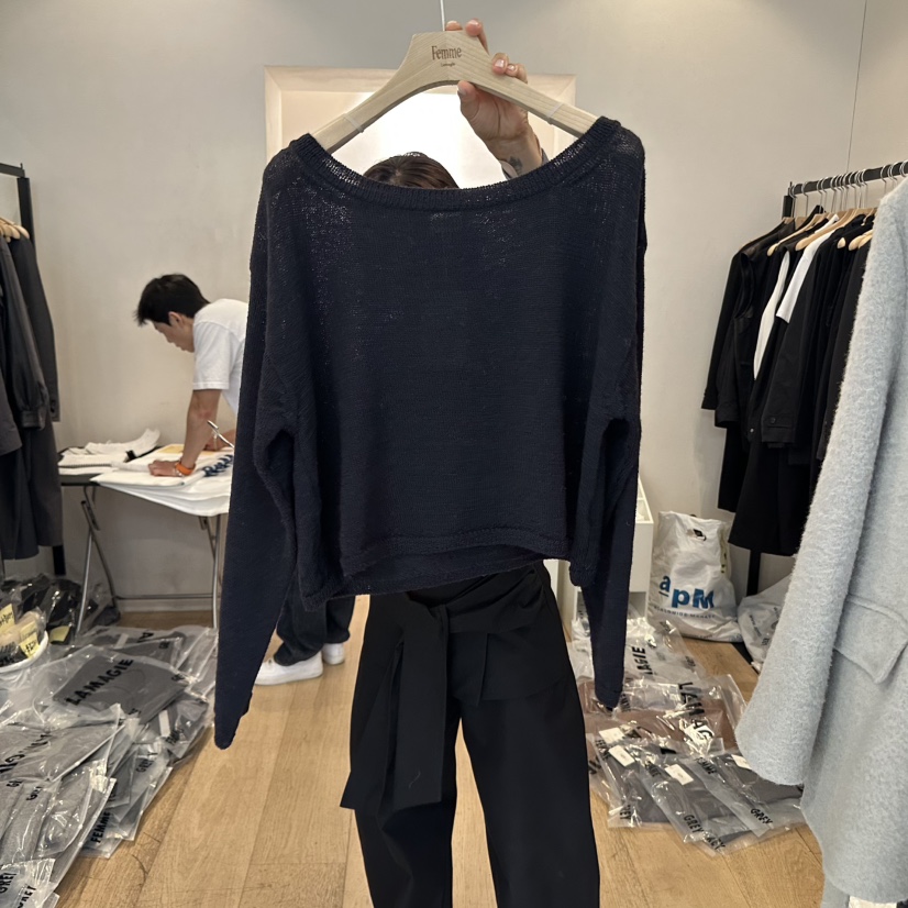 LA MAGIE FEMME韓國直郵㊣女裝新款熱賣真品25秋冬針織衫Lamagie Femme針織衫圖色3