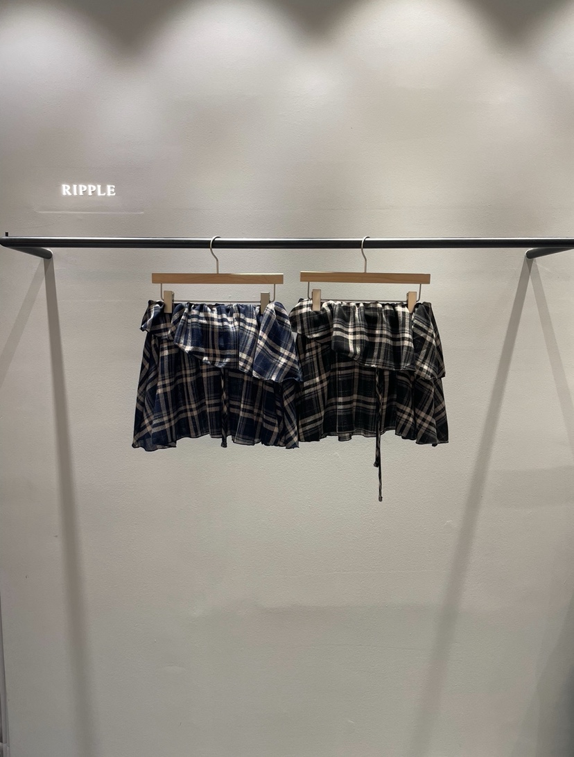 RIPPLE東大門㊣實拍女士新款職業25秋冬真品休閑人氣推薦短裙RIPPLE短裙