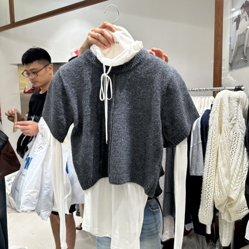 TEMPTING韓國代購㊣女裝新品真品職業推薦休閑時尚熱賣針織衫TEMPTING針織衫圖色2