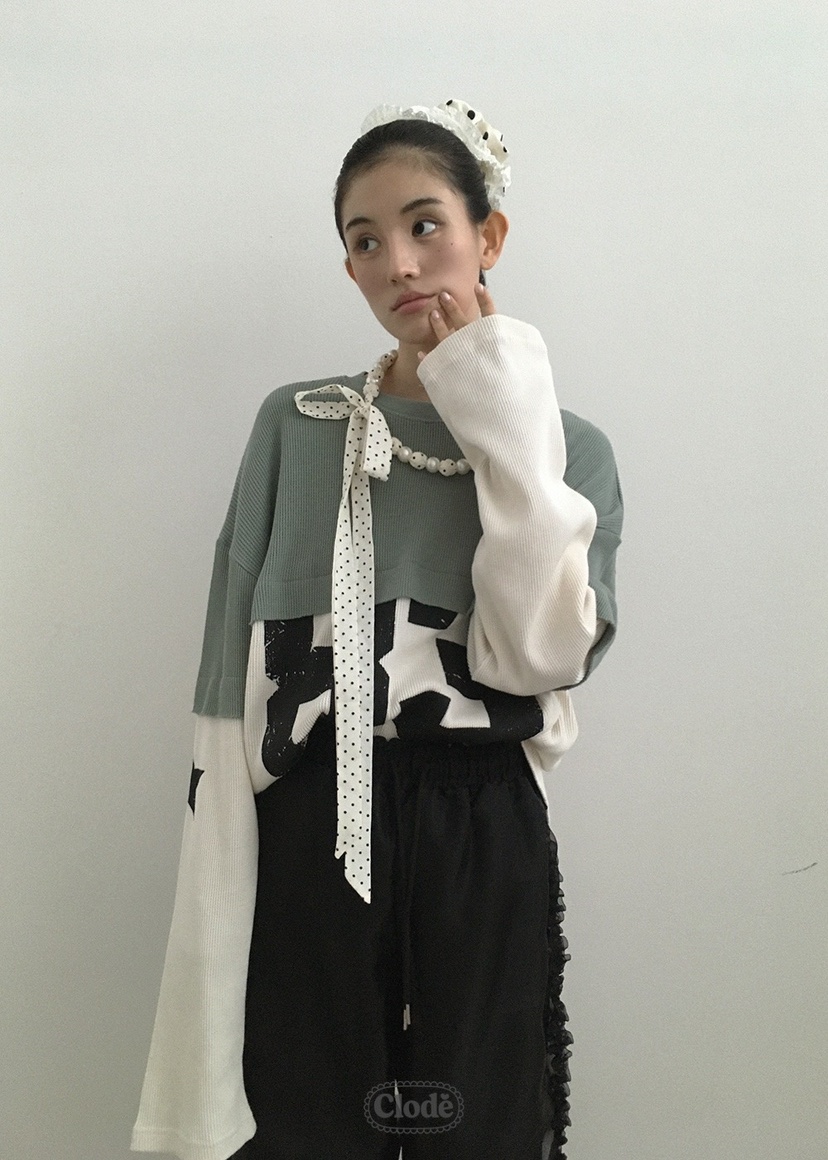 CLODE東大門㊣實拍女士新品時尚25秋冬推薦真品休閑長袖T恤CLODE長袖T恤