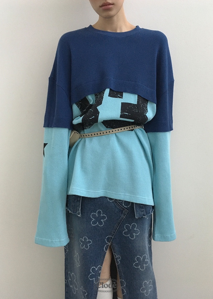 CLODE東大門㊣實拍女士新品時尚25秋冬推薦真品休閑長袖T恤CLODE長袖T恤