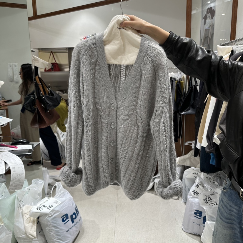 TEMPTING東大門㊣代購女士新款熱賣25秋冬時尚休閑真品毛衣TEMPTING毛衣圖色2