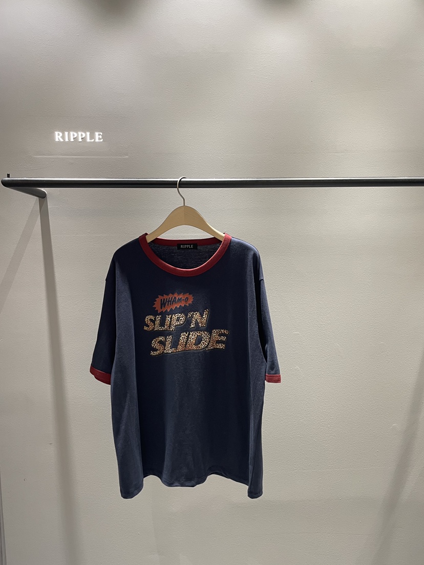 RIPPLE韓國直郵㊣女士新款熱賣時尚25秋冬真品休閑職業人氣T恤RIPPLET恤圖色2