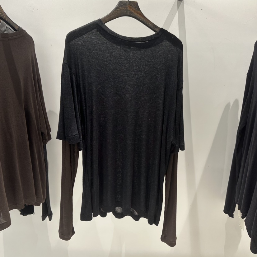 JANE BIRKIN東大門㊣代購女裝新品熱賣休閑真品長袖T恤假兩件JANE BIRKIN設計師品牌長袖T恤圖色2
