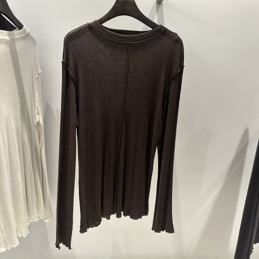 JANE BIRKIN東大門㊣直郵女士新款休閑人氣真品熱賣長袖T恤JANE BIRKIN設計師品牌長袖T恤圖色2棕色