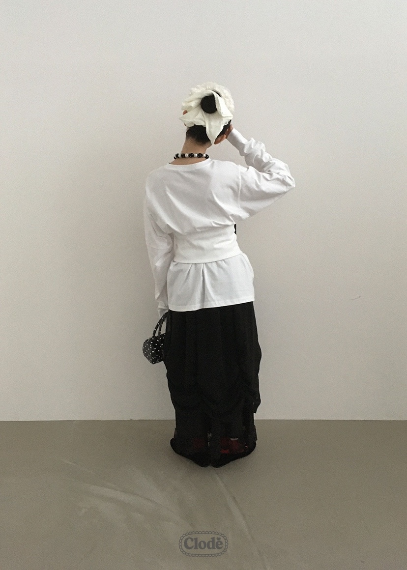 CLODE東大門㊣代購女裝新品熱賣真品休閑25秋冬職業長裙雙層CLODE長裙