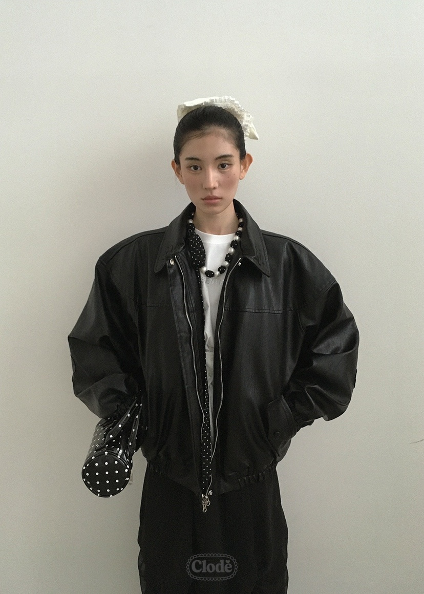 CLODE東大門㊣實拍女裝新款真品時尚熱賣休閑推薦職業夾克皮革CLODE夾克圖色2