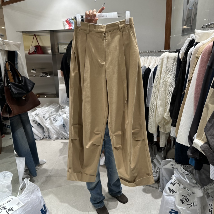 TEMPTING韓國代購㊣女士新品時尚人氣真品職業25秋冬休閑褲TEMPTING休閑褲圖色1