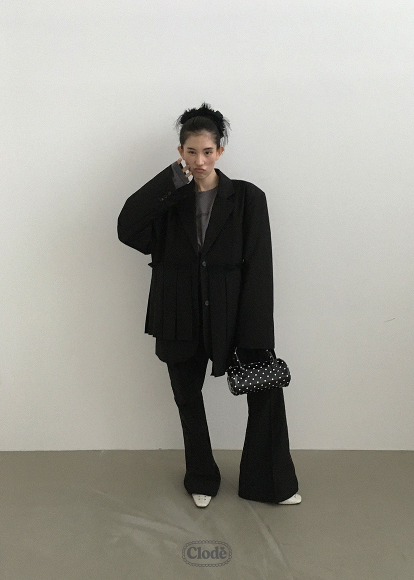 CLODE東大門㊣直郵女裝新品真品25秋冬人氣推薦休閑夾克褶皺CLODE夾克