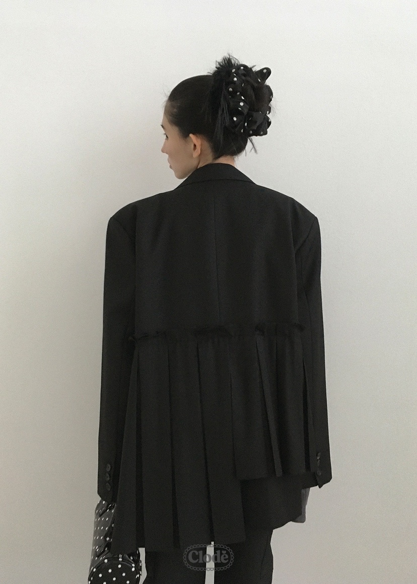 CLODE東大門㊣直郵女裝新品真品25秋冬人氣推薦休閑夾克褶皺CLODE夾克