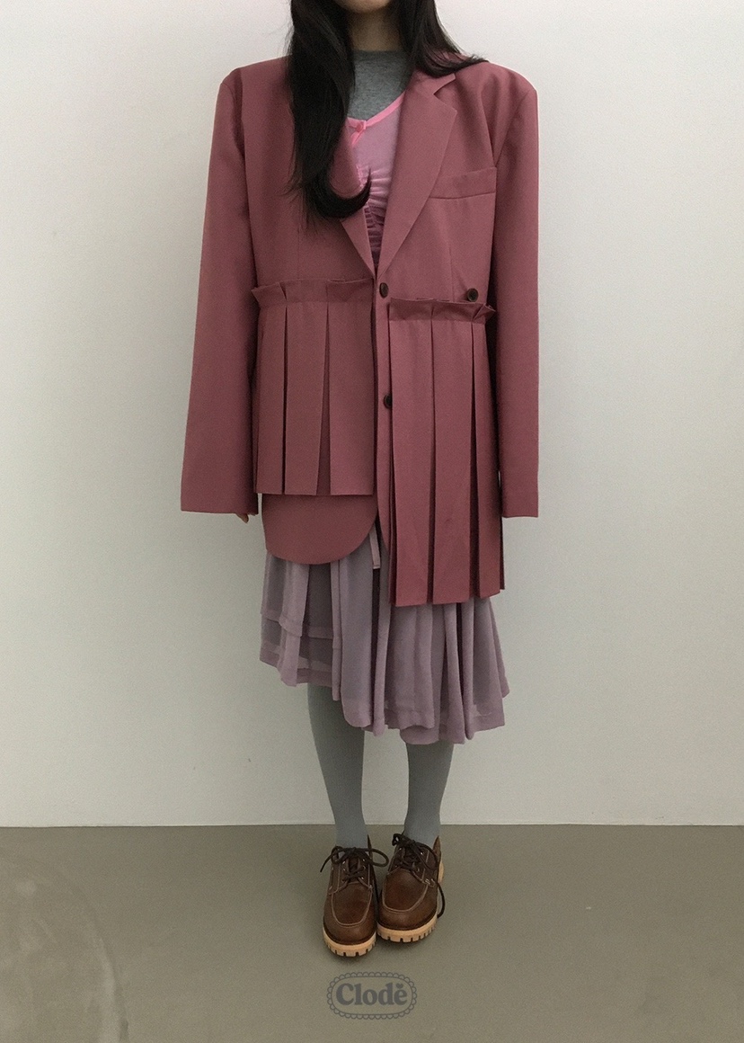 CLODE東大門㊣直郵女裝新品真品25秋冬人氣推薦休閑夾克褶皺CLODE夾克