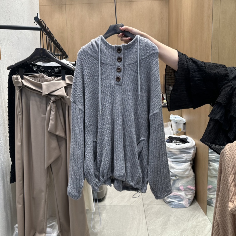 TRIPLE SEVEN韓國代購㊣女裝新款真品時尚人氣25秋冬推薦衛衣TRIPLE SEVEN衛衣圖色1
