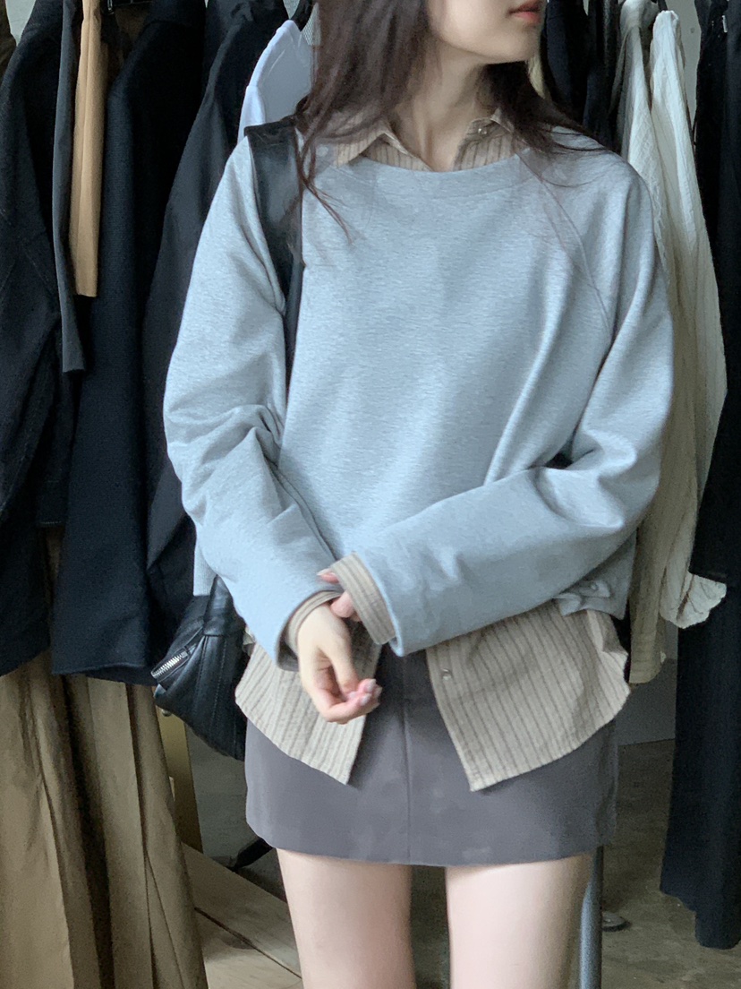 LOGARDEN韓國直郵㊣女裝新款休閑熱賣時尚人氣衛衣不含內搭LO GARDEN衛衣圖色1