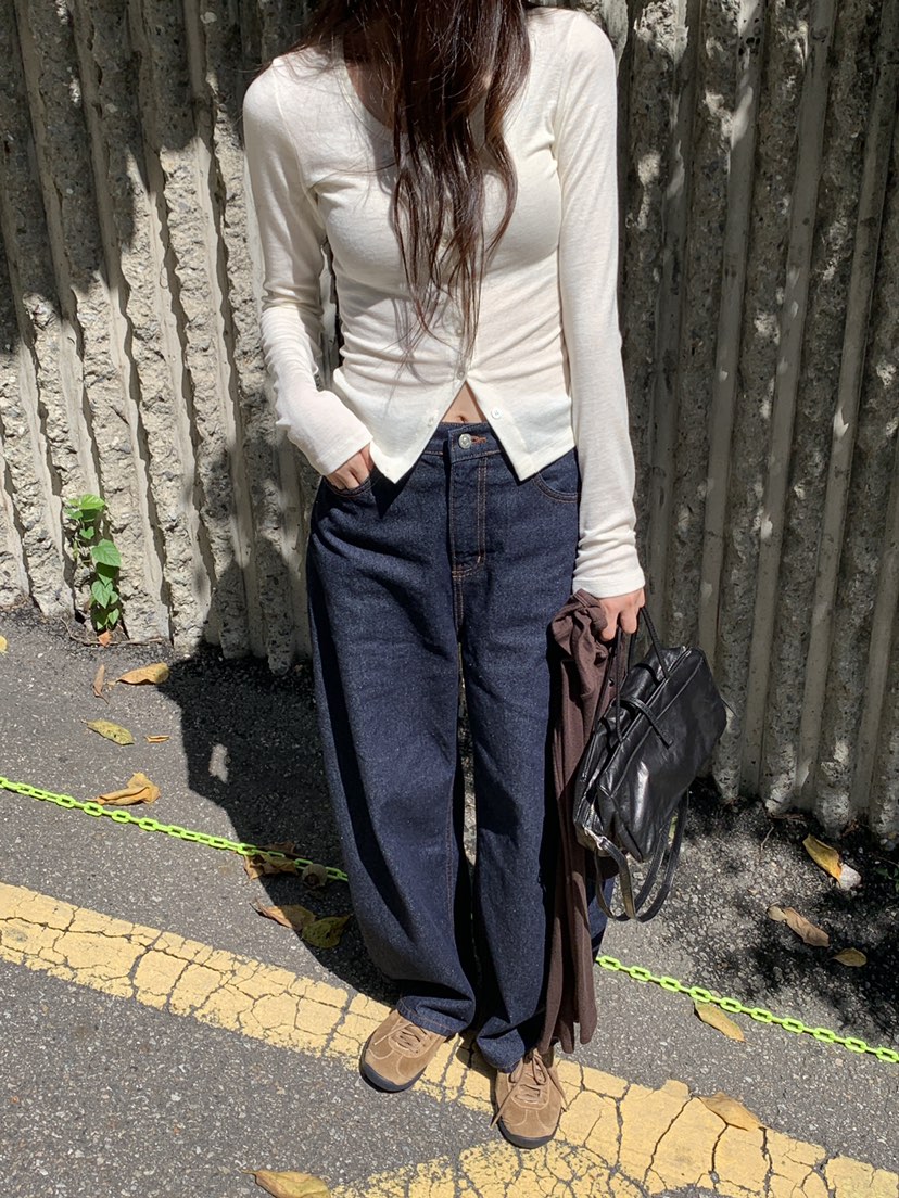 LOGARDEN東大門㊣代購女士新款真品職業時尚休閑人氣牛仔褲LO GARDEN牛仔褲