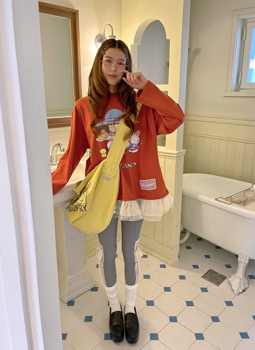 BOUTIQUE-L韓國代購㊣女裝新款休閑打底褲鯊魚褲不含包緊身褲條紋BOUTIQUE-L打底褲/鯊魚褲