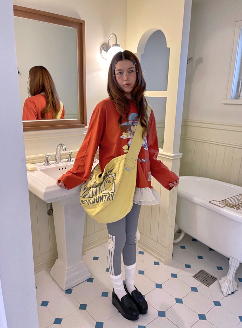 BOUTIQUE-L韓國代購㊣女裝新款休閑打底褲鯊魚褲不含包緊身褲條紋BOUTIQUE-L打底褲/鯊魚褲