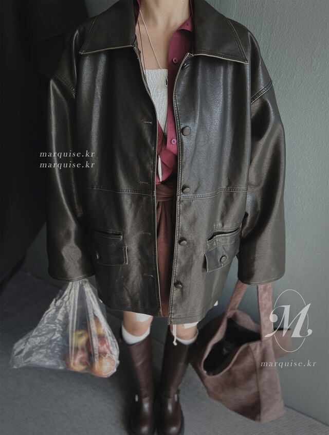 OURWAVE/OUR ROOM東大門㊣實拍女士新品推薦職業夾克水洗Our Wave/Our Room夾克