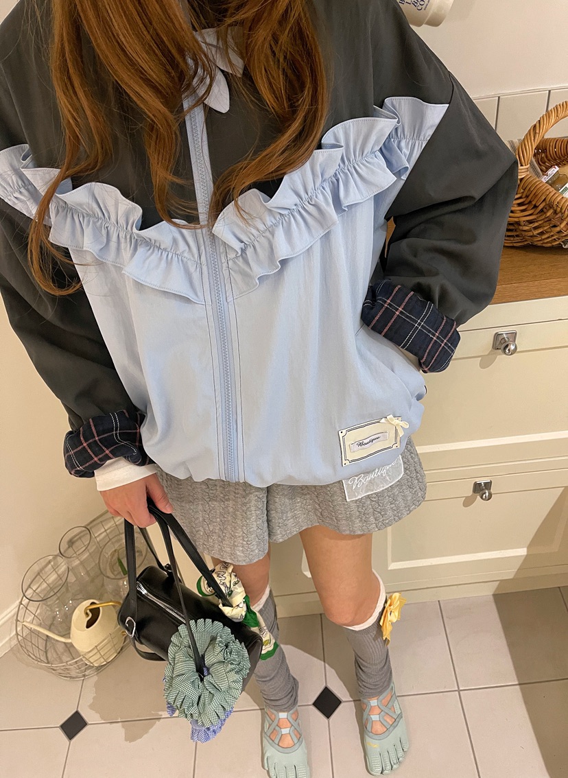 BOUTIQUE-L韓國代購㊣女士新品職業休閑時尚推薦25秋冬夾克BOUTIQUE-L夾克