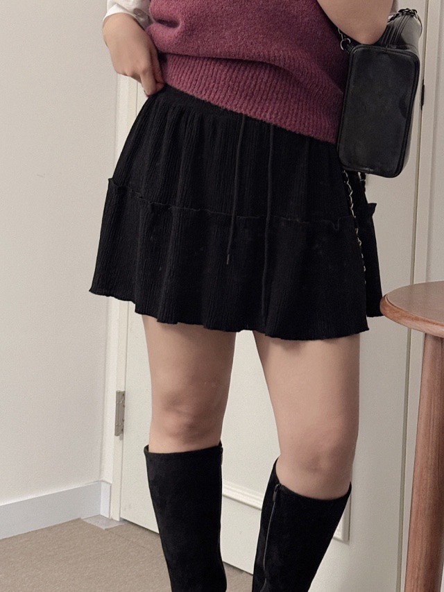 EOMPIT韓國直郵㊣女士新款熱賣休閑25秋冬職業時尚推薦短裙EOMPIT短裙