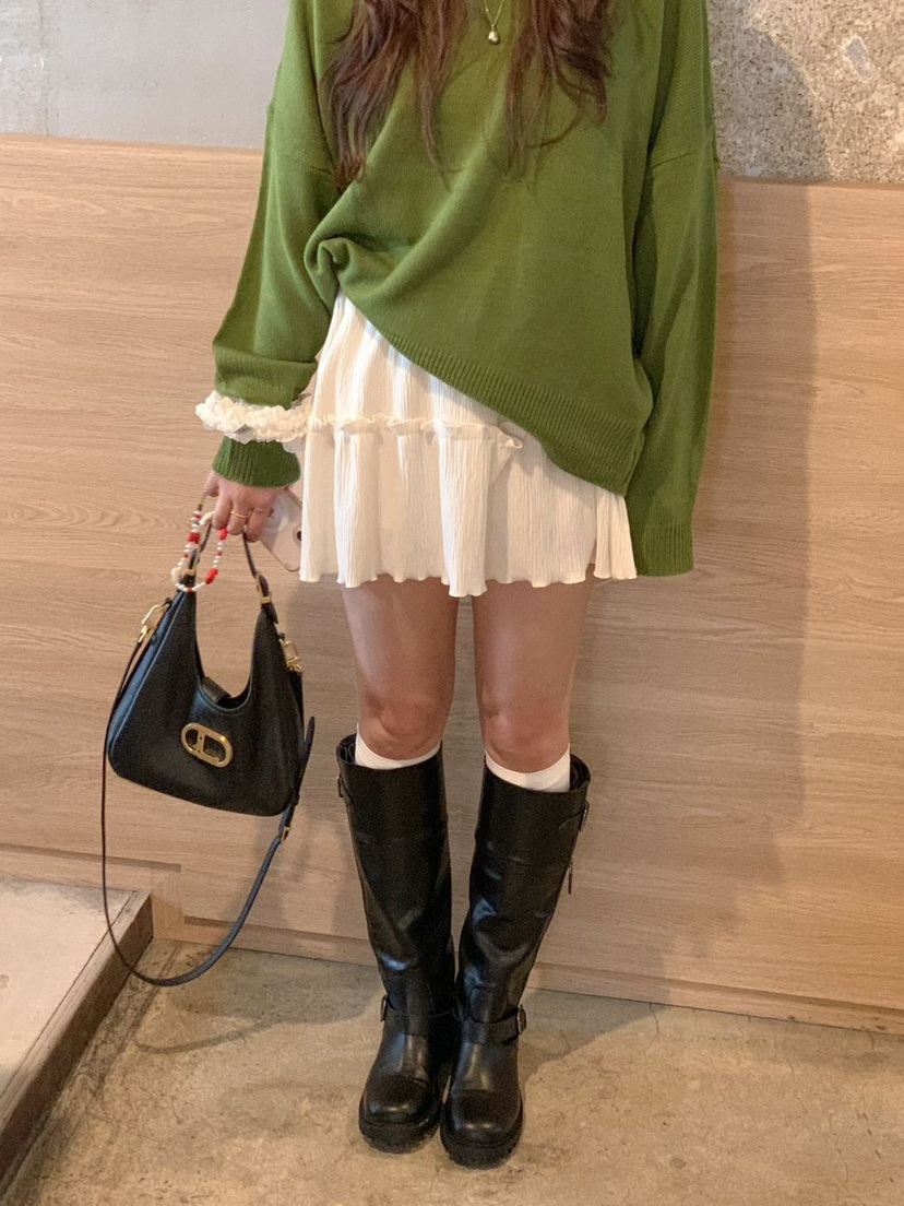EOMPIT韓國直郵㊣女士新款熱賣休閑25秋冬職業時尚推薦短裙EOMPIT短裙圖色2