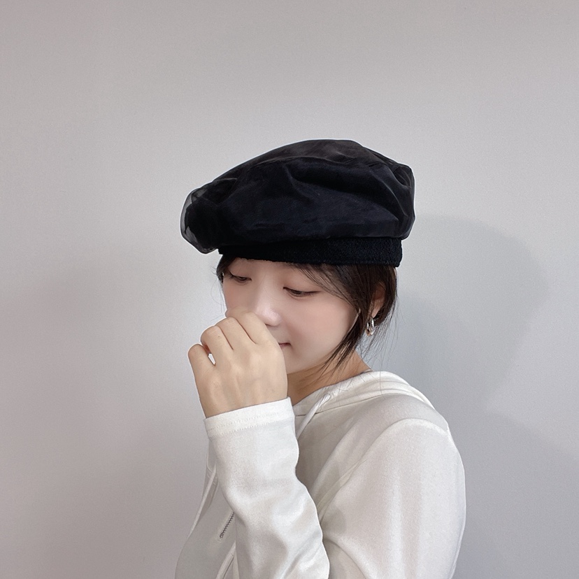 LOVELY HAT韓國代購㊣女士新品休閑25秋冬真品人氣職業帽子LOVELY HAT帽子