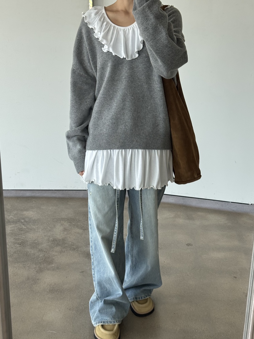 KARE/WEREPIECE東大門㊣直郵女士新品熱賣時尚25秋冬牛仔褲KARE/WEREPIECE牛仔褲