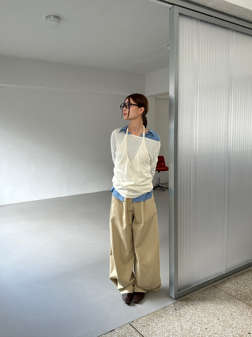 UNBOUND韓國直郵㊣女裝新款時尚熱賣人氣休閑推薦針織衫假兩件UNBOUND針織衫