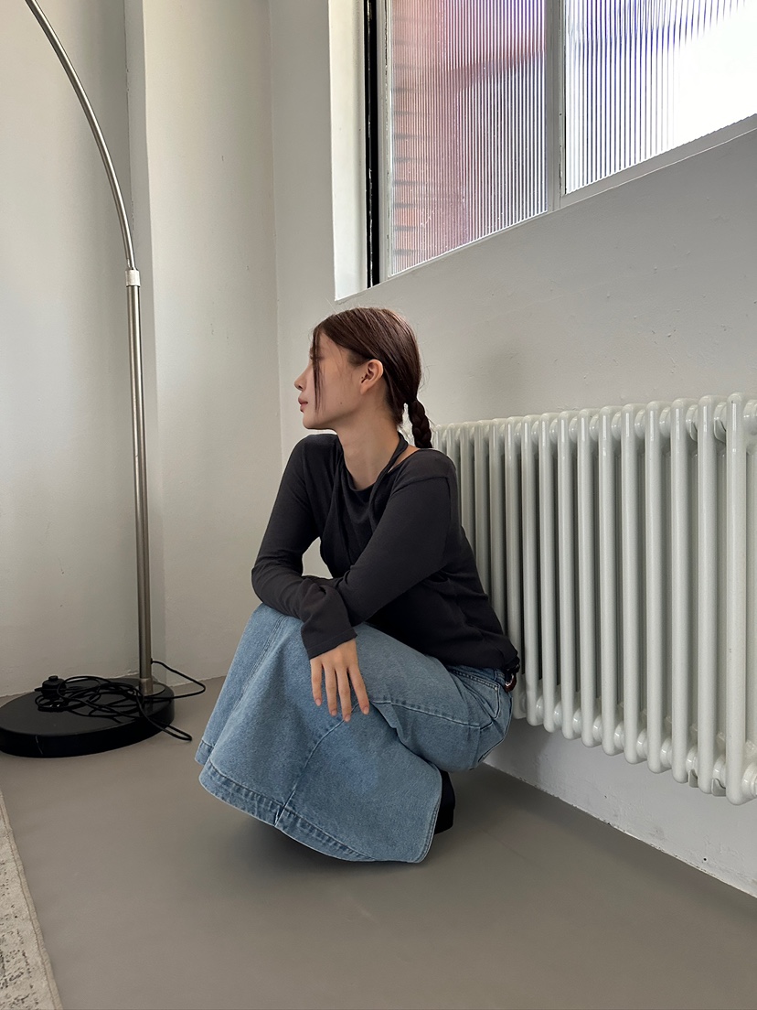 UNBOUND韓國直郵㊣女裝新款時尚熱賣人氣休閑推薦針織衫假兩件UNBOUND針織衫